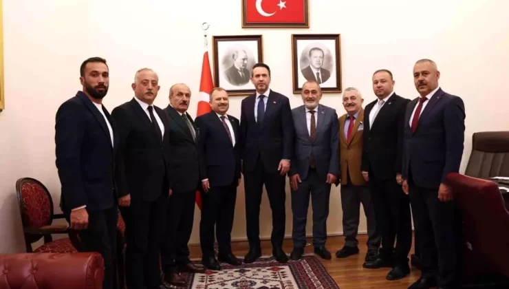 Taşköprü Belediye Başkanı Hüseyin Arslan Bakanları Ziyaret Etti