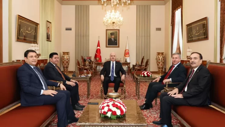 TBMM Lideri Kurtulmuş, Yeni Yol Partisi ve Yeşilay Genel Lideri’ni Kabul Etti