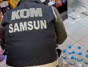 Tekel bayisine sahte alkol operasyonu: Su şisesinde etil alkol