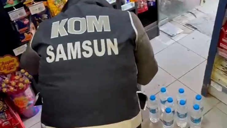 Tekel bayisine sahte alkol operasyonu: Su şisesinde etil alkol