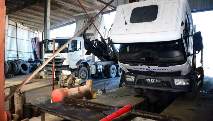 Terme Belediyesi’nden Tasarruf Odaklı Araç Bakım Projesi
