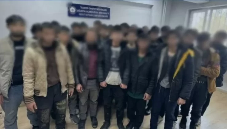 Trabzon’da Otobüste 26 Kaçak Göçmen Yakalandı