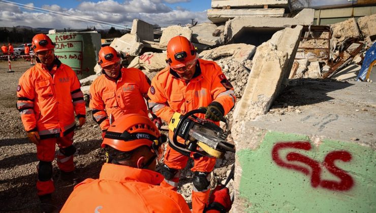 TSK İnsani Yardım Tugayı’ndan arama kurtarma tatbikatı