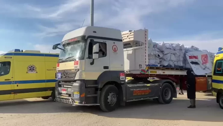 Türkiye’nin Yardım Gereçleri Gazze’ye Ulaştı