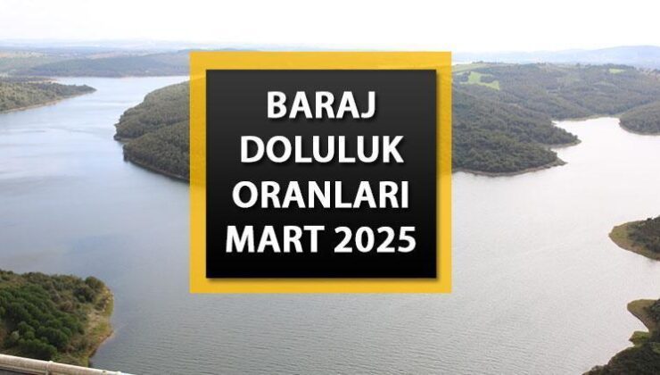 İSTANBUL BARAJ DOLULUK ORANI 13 MART (Güncel veriler) || İSKİ baraj doluluk oranı ne kadar? Büyükçekmece, Ömerli, Terkos ve ve diğer barajlarda su seviyesi yüzde kaç?