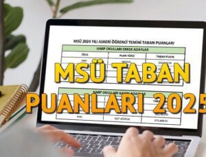 MSÜ TABAN PUANLARI 2025 BELLİ OLDU MU? | Kara, Hava, Deniz Harp Okulu, Astsubay MYO (Kadın-erkek) MSÜ taban puanları, kontenjanları ve sıralamaları açıklandı mı? MSÜ sınavından kaç puan almak gerekiyor?