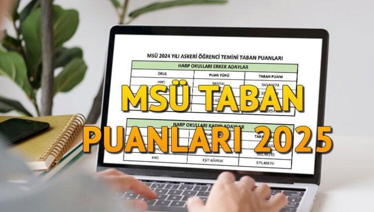 MSÜ TABAN PUANLARI 2025 BELLİ OLDU MU? | Kara, Hava, Deniz Harp Okulu, Astsubay MYO (Kadın-erkek) MSÜ taban puanları, kontenjanları ve sıralamaları açıklandı mı? MSÜ sınavından kaç puan almak gerekiyor?
