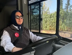 Ön yargıları kırıp belediye şoförü oldu: 2 çocuk annesi 8 yıldır direksiyon başında