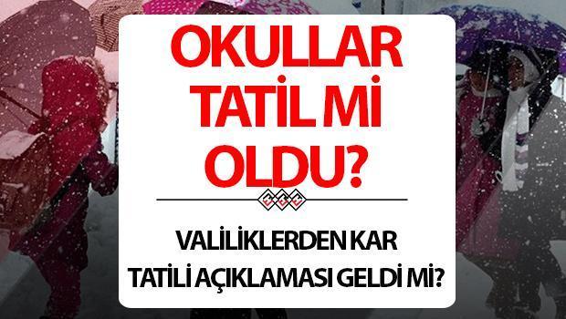 YARIN OKULLAR TATİL Mİ 20 MART 2025 PERŞEMBE SON DAKİKA (Valilik açıklamaları) | Sivas, Konya, Ordu, Yozgat, Kayseri’de yarın okullar tatil edildi mi, nerelerde okullar tatil? İşte kar tatili olan iller ve ilçeler!