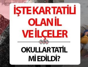 YARIN OKULLAR TATİL Mİ 21 MART 2025 CUMA? | Kayseri, Konya, Ordu, Giresun’da yarın okullar tatil oldu mu, kar tatili olacak mı, okul var mı? Gözler Valilik son dakika duyurularında… İşte eğitim öğretime ara verilen iller ve ilçeler!