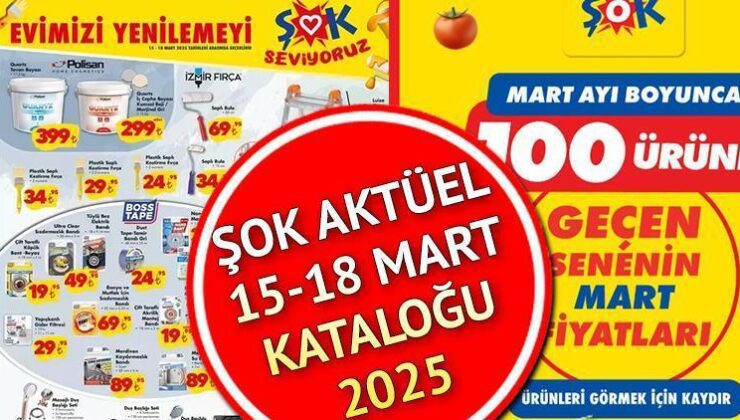 YENİ HAFTA ŞOK İNDİRİMLER! ŞOK aktüel ürünler 15-18 Mart 2025 kataloğu || ŞOK market bu hafta Tüylü Bez Elektrik Bandı, Merdiven Su Bariyeri Getiriyor…