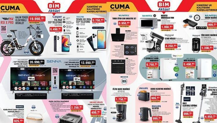YEPYENİ 21 MART BİM AKTÜEL 2025 KATALOĞU || Bim’de bu hafta cuma neler var? BİM aktüel ürünler kataloğu Kalın Teker Elektrikli Bisiklet, Para Sayma Makinesi getiriyor…